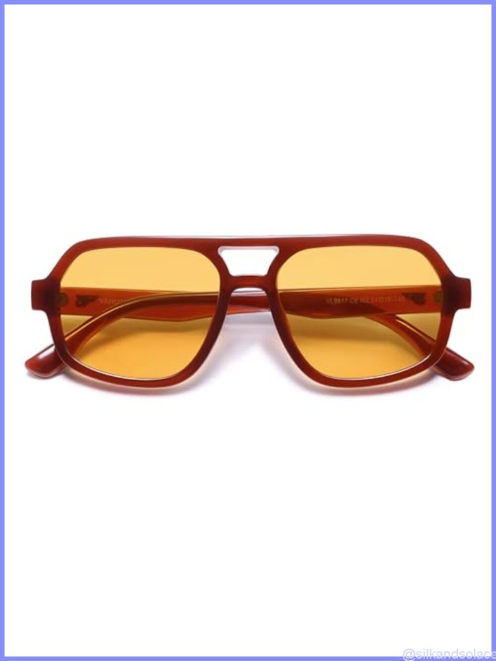 Retro Oversized Square Aviator Polarized Sunglasses UV400 Unisex 70s Style